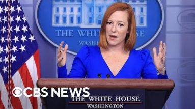 Jen Psaki on Russian airstrikes in Ukraine, U.S. COVID vaccination rates and more | full video