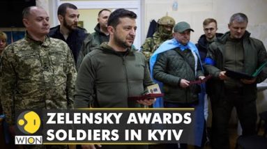 Ukraine President Zelensky awards soldiers in Kyiv amid the ongoing Russian invasion | English News