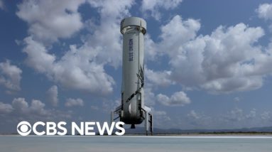 Blue Origin launches fourth crewed flight to space | full video