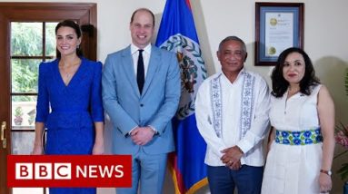 Prince William and Kate meet local opposition as they start Caribbean tour - BBC News