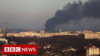 Russia targets Ukraine's safe haven city Lviv for first time - BBC News