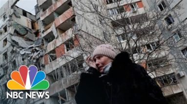 Tearful Mariupol Resident Asks 'What Are We Guilty Of?'