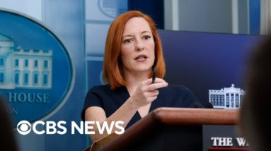 Watch Live: Jen Psaki on Russia-Ukraine war, mask mandate ruling and more | CBS News