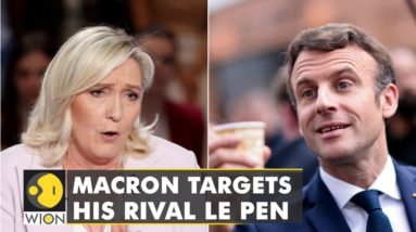 French President Emmanuel Macron takes a aim at his rival Le Pen ahead of election | English News