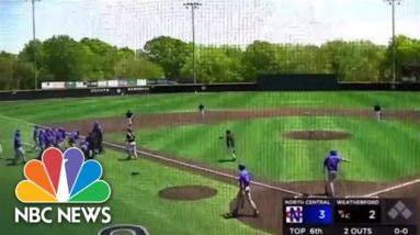 Watch: Video Shows Pitcher Tackle Opponent During Baseball Game In Texas