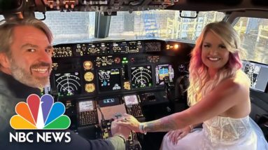 Couple Weds Aboard Plane After Plans For Vegas Elopement Go Awry