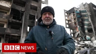 Destruction in the Ukrainian town of Borodyanka - BBC News