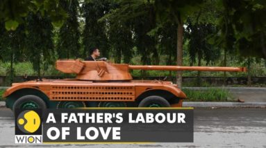 A father's labour of love: Vietnamese father converts van into a wooden tank | World English News