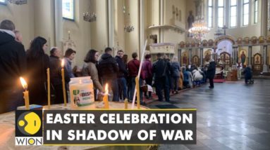 Easter celebration in shadow of War: Tearful Ukrainians mark orthodox Easter | English News | WION