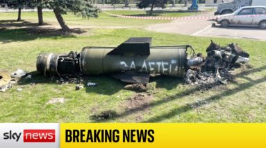 Ukraine war: 'For the children' written on Russian missile used in train station airstrike