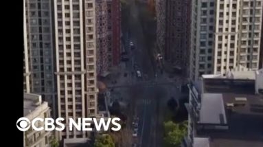 Video shows deserted streets in Shanghai as millions are under COVID lockdown