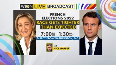 WION Live Broadcast: Macron projected victory margin narrows | Special coverage from Washington, DC