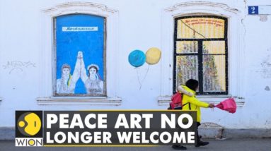 Peace art no longer welcome: Russian authorities move against any signs of dissent | English News