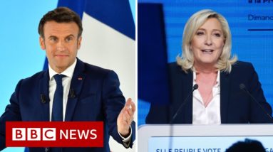 Macron and Le Pen go head-to-head over economy in French election - BBC News