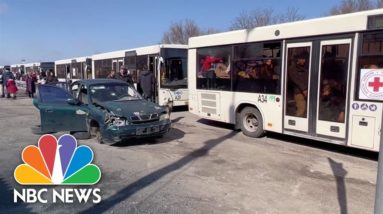 Red Cross Convoy Escorts 1,000 Civilians From Besieged Mariupol