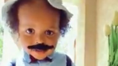 Toddler goes viral for "top of the morning" video