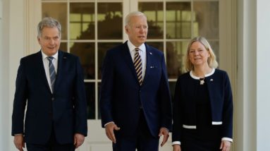 Watch Live: Biden, leaders of Finland and Sweden speak after meeting on potential NATO expansion