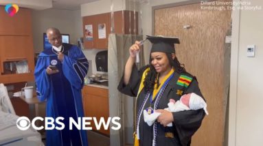 College grad receives diploma in hospital after giving birth