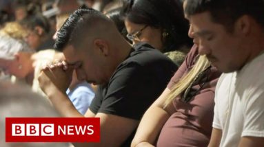 Hundreds attend vigil for Texas school shooting victims – BBC News