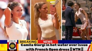 Camila Giorgi in hot water over issue with French Open dress || WTN ||#sports #sportsnews