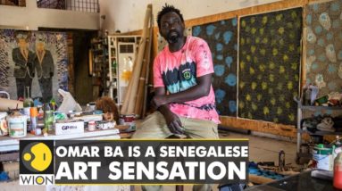 Omar Ba is a Senegalese art sensation who explores colonialism, violence & hope | English News