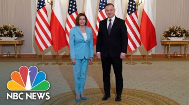 Speaker Pelosi Meets Polish President After Unannounced Visit To Kyiv