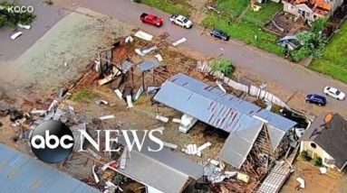 Tornado strikes 'direct hit'