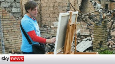 Ukraine War: Artist paints 'horror' which 'photos can't express'