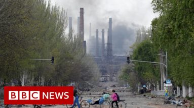 Ukrainian civilians evacuated from Mariupol's steel plant - BBC News