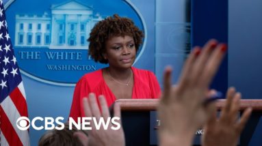 Watch Live: White House officials hold press briefing | CBS News