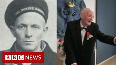 107-year-old Norwegian WW2 veteran knighted by France decades after helping liberation - BBC News