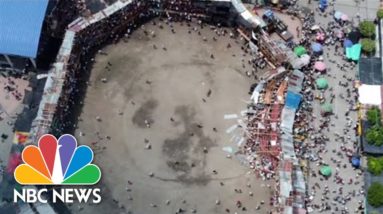 Watch: Drone Video Captures Deadly Stands Collapse At Colombia Bullfight