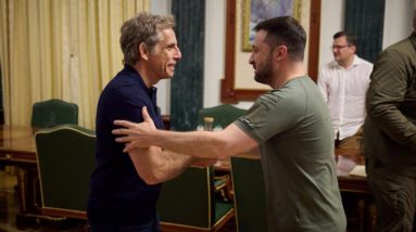 Ben Stiller meets with Ukrainian President Volodymyr Zelenskyy