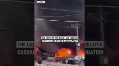 Chinese military plane crashes in residential area | WION Shorts