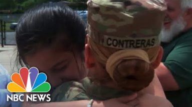 Military Mother Reunites With 2nd-Grade Daughter After 14 months In Korea