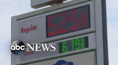 National gas average creeps towards $5 per gallon l ABC News