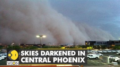 Skies darkened in central Phoenix as the monsoon brings rain, dust storm and lightning | WION