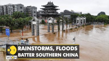 Close to half a million people displaced as Rainstorms, floods batter Southern China | English News