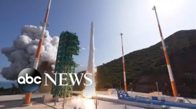 South Korea launches 1st domestically built rocket into space l ABC News