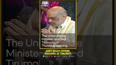 Union Home Minister Amit Shah prayed Tirumala Tirupati Balaji temple | WION Shorts