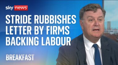 Minister insists economy is 'turning a corner' as business bosses back Labour | Vote 2024