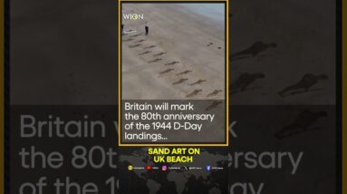 Sand art on UK beach remembers D-Day landings | WION Shorts