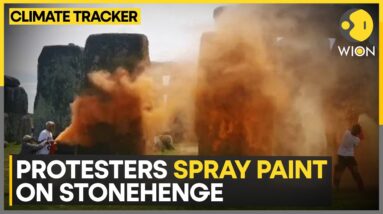 Climate protesters arrested for spraying orange paint on Stonehenge | WION Climate Tracker