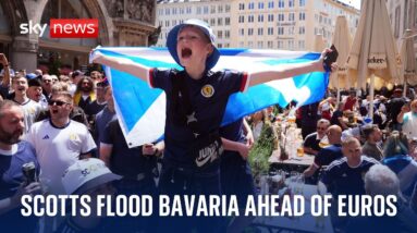 Scotland fans party in Munich ahead of Euro 2024's opening game against Germany