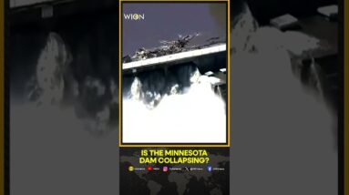 Aerials show Minnesota dam on the verge of collapse | WION Shorts