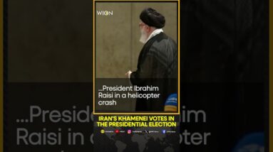 Iran's Supreme leader Ayatollah Ali Khamenei votes in the presidential elections | WION Shorts