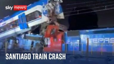 Watch live: Train carrying copper crashed head on with passenger train in Santiago, Chile