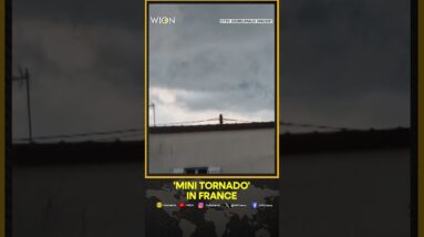 Eyewitness video captures 'Mini tornado' in France | WION Shorts