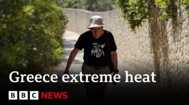 Greece issues extreme heat and weather warnings | BBC News