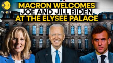 LIVE: Macron welcomes Joe and Jill Biden at the Elysee Palace | Joe Biden LIVE | Macron LIVE | WION